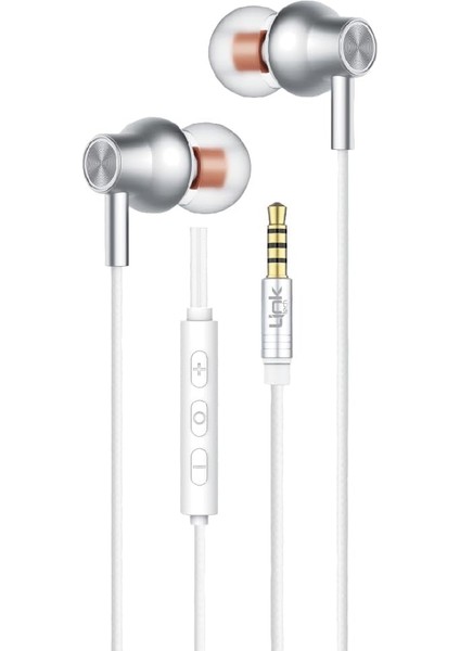 H71 Ekstra 3.5mm Kulak Içi Kablolu Kulaklık Beyaz