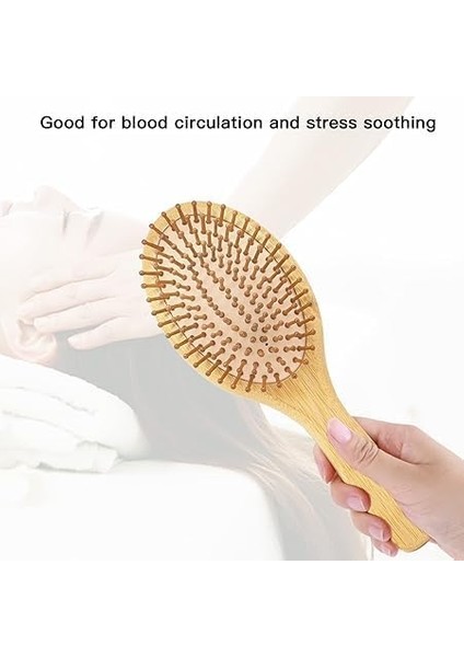 Mta High-Tech Doğal Bambu Saç Fırçası, Kadınlar ve Erkekler Için Hava Yastıklı Tarak, Ahşap Saç Fırçası, Rahatlatıcı, Saç Derisi Masajı, Anti-Statik Tarak modelleri