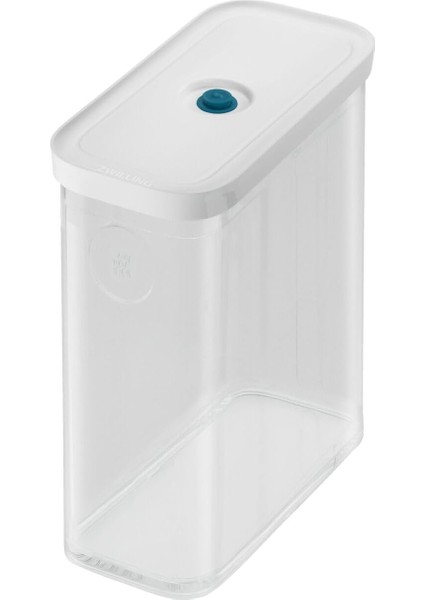 Fresh & Save Cube Vakumlu Saklama Kabı 3m, 21 Santimetre, Şeffaf Akdeniz Mavisi