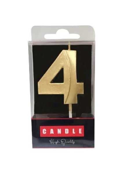 Marifetlerim - Desenli 4 Yaş Pasta Mumu