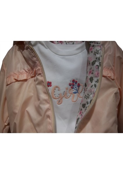 Gırl Nakışlı Kapüşonlu Yağmurluklu Kız Takım fiyatları