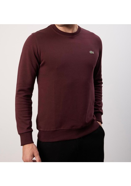 Basıc Bordo Regular Fit Bisiklet Yaka