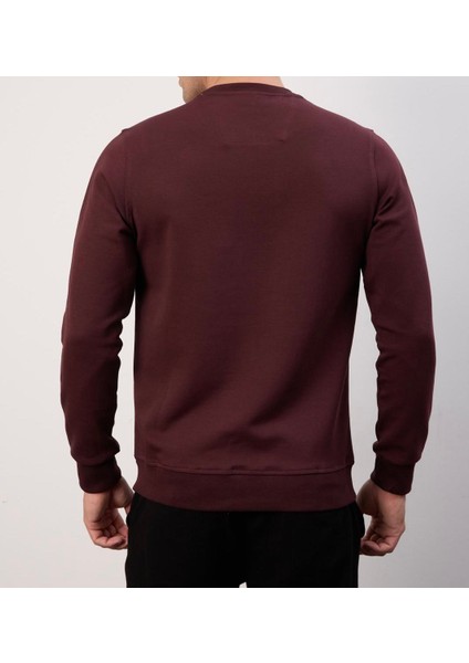 Basıc Bordo Regular Fit Bisiklet Yaka modelleri