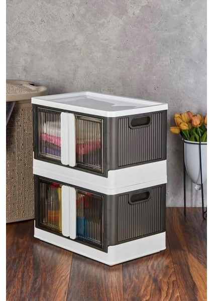 Amaçlı Kapaklı Portatif Istiflenebilir Organizer Dolap