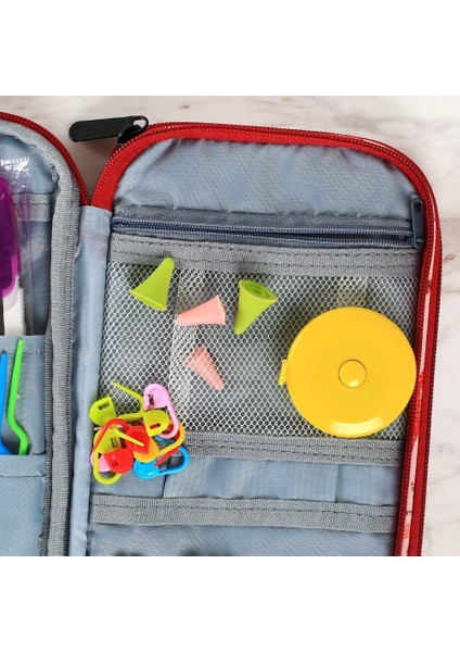 Loren Çantalı Tunus Tığı ve Örgü Aksesuarları Seti modelleri