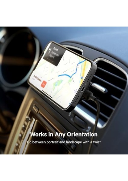 Boostcharge Kablosuz Şarj Manyetik Araç Telefonu Montaj Tutacağı, Etkinleştirilmiş Aygıtlar ile Uyumlu (Kablo Dahil) modelleri