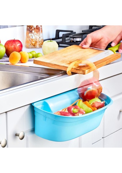 Dolap Kapağına Asılan Çöp Kovası, Mutfak Için Pratik Asılabilir Kova