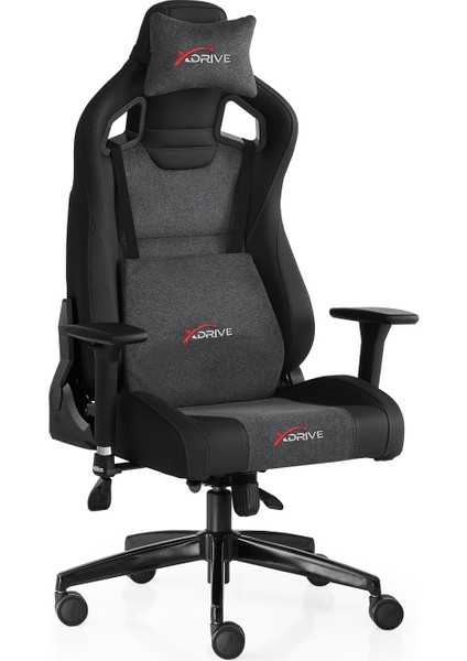 Akdeniz Kumaş Profesyonel Oyuncu Koltuğu Gri/siyah