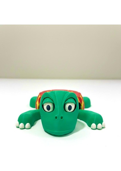 Fanatik Kaplumbağa Bardak Altlığı – Hareketli ve Eğlenceli Kupa Altlığı (Kırmızı - Sarı Çizgili) fiyatları