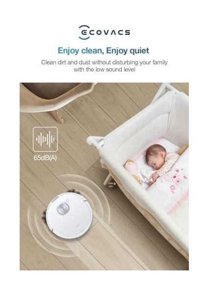 Deebot N10 Beyaz Süpürge ve Paspas 4300 Pa Emiş Gücü modelleri