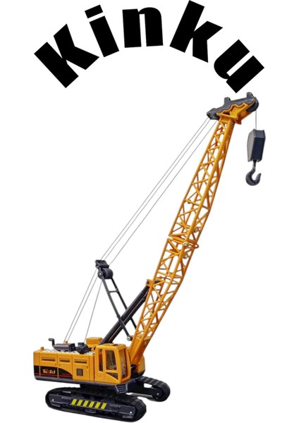 Büyük Boy Vinç + Büyük Boy Kepçe Ekskavatör Oyuncak Kırılmaz Iş Inşaat Makinesi 30 Cm. fiyatları