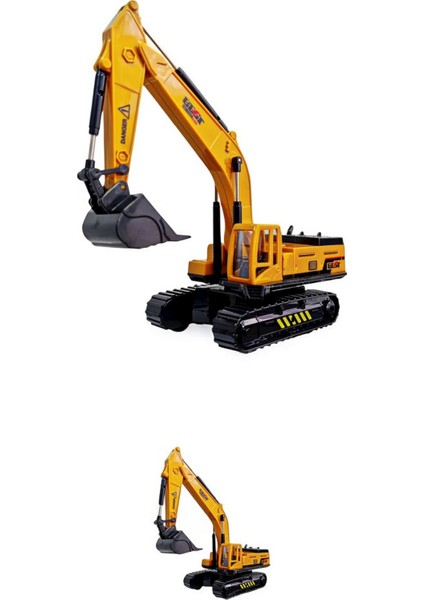 Büyük Boy Vinç + Büyük Boy Kepçe Ekskavatör Oyuncak Kırılmaz Iş Inşaat Makinesi 30 Cm. modelleri