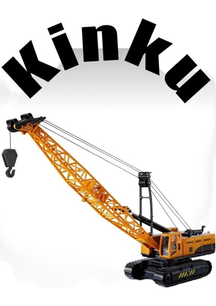 Büyük Boy Vinç + Büyük Boy Kepçe Ekskavatör Oyuncak Kırılmaz Iş Inşaat Makinesi 30 Cm. fırsatları