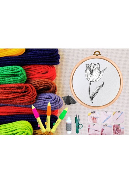 Punch Seti Nakış Seti Kasnaklı Kendin Yap Seti Seri 27