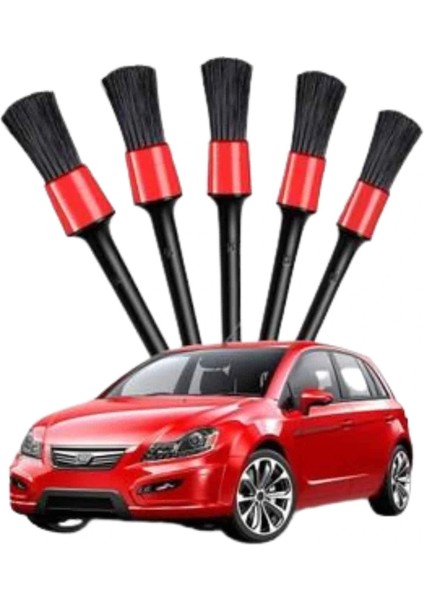 5 Adet Oto Detaylı Temizleyici Araç Içi Temizlik Fırça Seti Koltuk Döşeme Kapı Toz Alma Fırçası modelleri