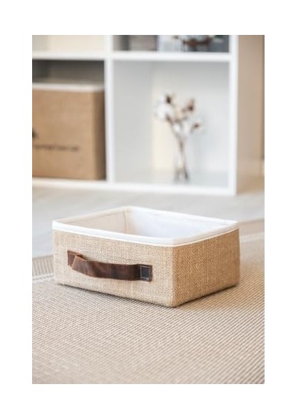 Bee Jüt Dolap Içi Organizer Takı, Makyaj,, Ofis Düzenleyici Saklama Kutusu Organizer 26X20X10 cm fiyatları