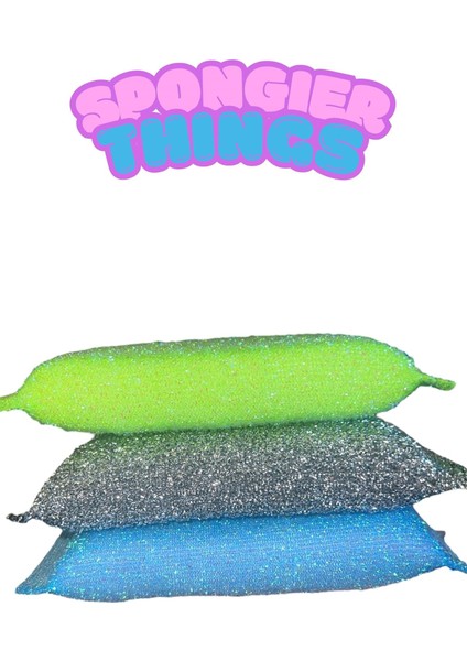 Mikrofiber Parlak Bulaşık Süngeri, Glam Sponge, Özel Mikrofiber Çizmez Ovucu Dokulu Sünger