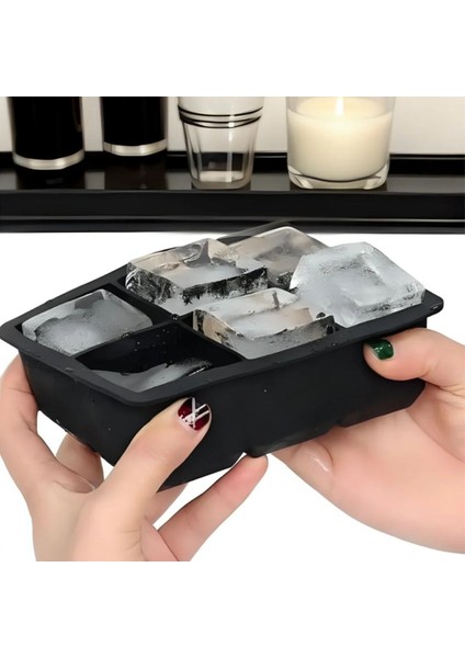 ® 6'lı Xl Küp Şeklinde Silikon Kolay Çıkabilen Buz Kalıbı fiyatları