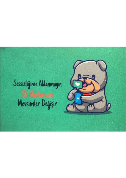 Karikatürlü Yeni Nesil Paspas Tatlı Köpek