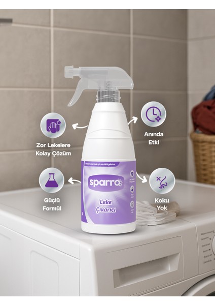 Ultra Güçlü Leke Çıkarıcı 1000ML | Beyaz ve Renkli Kumaşlar Için | Hızlı, Etkili ve Konsantre Formül