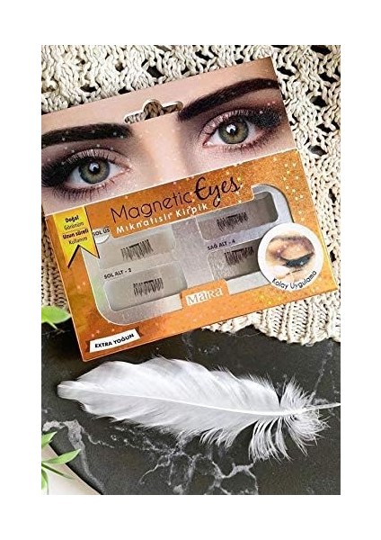 Mara Kozmetik Magnetic Eyes Mıknatıslı Kirpik Extra Yoğun, Siyah modelleri