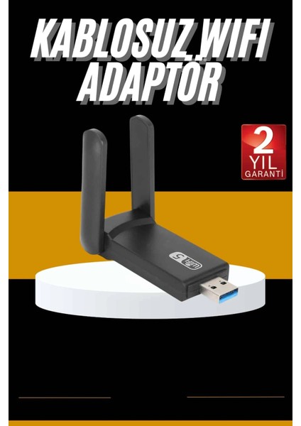 Mbps Wifi Alıcı Kablosuz Wifi Adaptörü Çift Band Çift Antenli