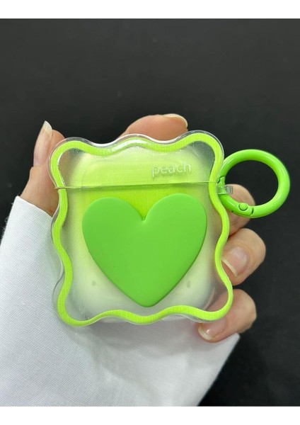 Nesil ve 2. Nesil ile Uyumlu Tasarım Oyuncak Kalın Silikon Kılıf - Yeşilkalp