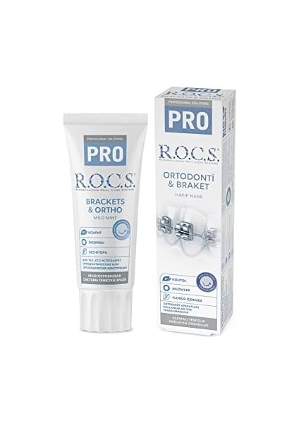 R.o.c.s. Pro Brackets & Ortho Diş Macunu (74G)