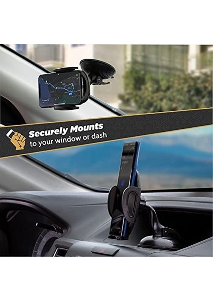 Suhwd-Xces0 Select Telefon Tutucu, Araç Için, Ayarlanabilir Kilitleme Kolu, Hızlı Açma Düğmesi, Siyah modelleri