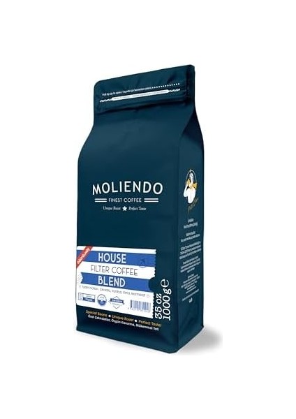 Moliendo Finest Coffee House Blend Filtre Kahve (Öğütülmüş Filtre Kahve) 1000 G fiyatları