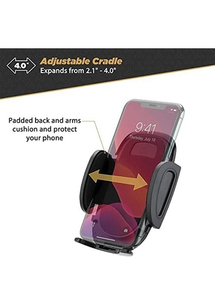 Suhwd-Xces0 Select Vantuzlu Telefon Tutucu, Araç Için, Ayarlanabilir Kilitleme Kolu, Hızlı Açma Düğmesi, Siyah fiyatları