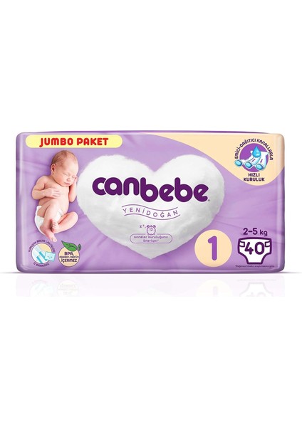 Canbebe Baby Diapers Pnm Jumbo Newborn 40 Yeni Doğan Bebek Bezi modelleri