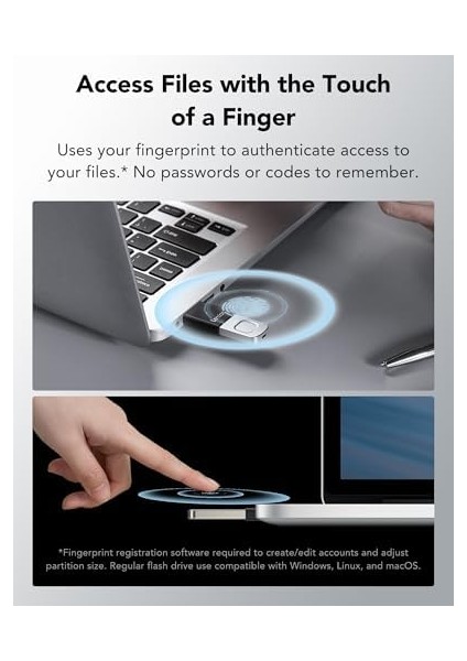 Jumpdrive Fingerprint F35 Pro 128 GB USB 3.0 Sürücü, 400 Mb/s'ye Kadar OKUMA/300 Mb/s Yazma, USB Bellek, 10 Parmak Izi Kimliğine Izin Verilir, Bellek Çubuğu, Pc/laptop (LJDF35P128G-RNBNG) fiyatları