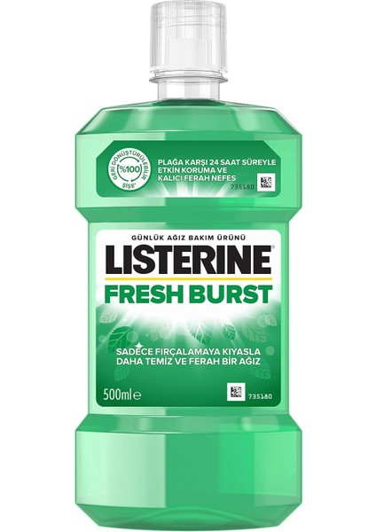 Listerine Fresh Burst Ağız Bakım Suyu 500 ml modelleri
