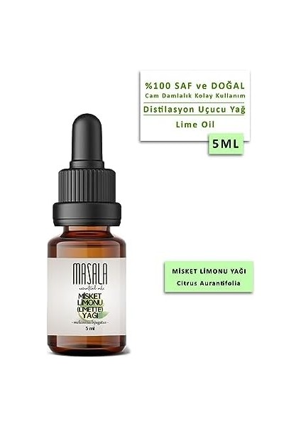 Masala Misket Limonu Yağı 5 ml - (Lime Essential Oil) modelleri