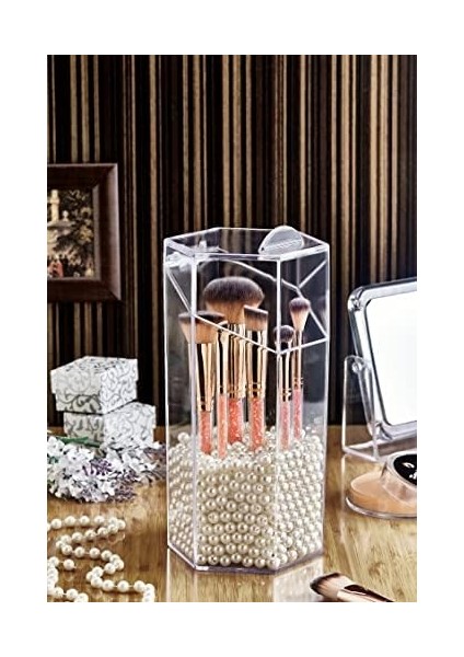 Box Up Akrilik Kapaklı Fırça Düzenleyici ve Makyaj Organizeri fiyatları