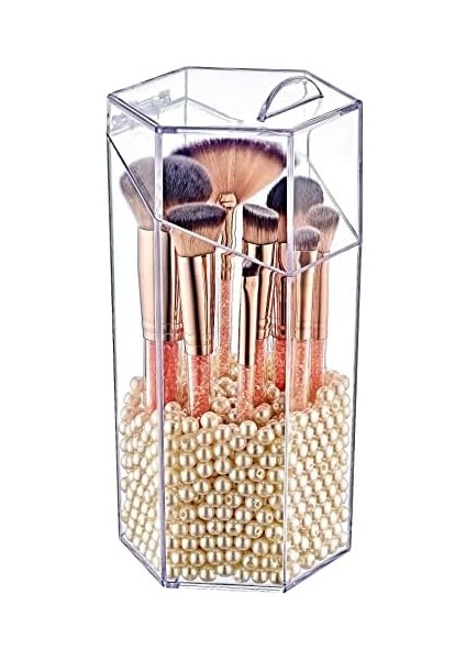 Box Up Akrilik Kapaklı Fırça Düzenleyici ve Makyaj Organizeri modelleri