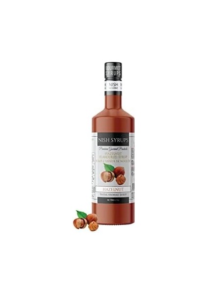 Nish Fındık Aromalı Şurup 700 ml - Cam Şişe