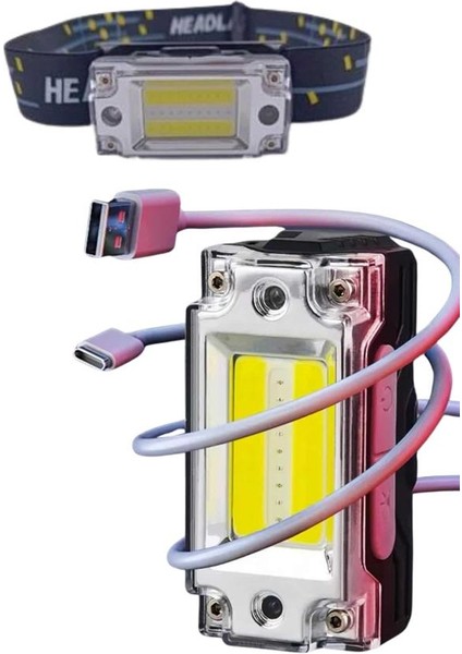 Yüksek Işıklı Şarjlı ve Sensörlü LED Kafa Lambası Kamp Lambası - CHT1752-1120