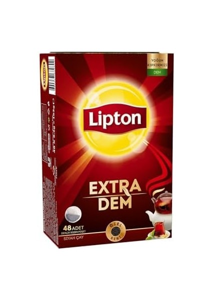 Lipton Extra Dem Demlik Süzen Poşet Siyah Çay (1 x 48 Adet), 153 G fiyatları