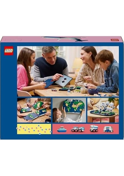 Seyahat Anıları 41838 - Seyahat Etmeyi Seven Aileler Için Dünya Haritası Içeren Yaratıcı Oyuncak Yapım Seti (1231 Parça) modelleri