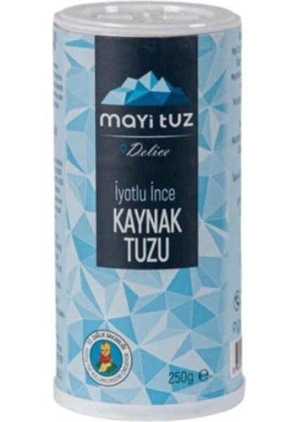Mayi Tuz Delice Kaynak Tuzu Iyotlu Ince 250 G (Tuzluklu)