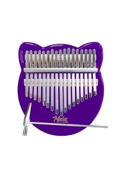 KLX-660-PAK Mor Renk Cam Kalimba 17 Tuşlu Full Set fiyatları