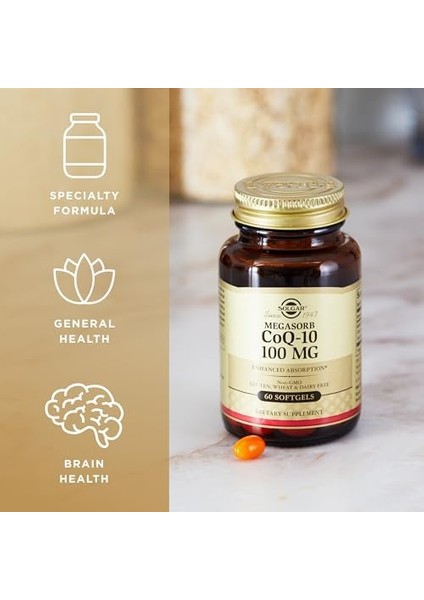 Solgar Coenzyme Q-10 100MG 60 Softjel fiyatları