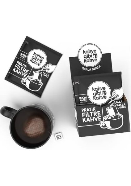 Taptaze Pratik Filtre Kahve Sallama - 10'lu Güçlü Paket fiyatları
