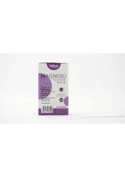 Magnesio, Magnezyum Kompleks Glisinat, Malat, Taurinat, Sitrat, B6 ve D3K2 Vitamin Içeren Kapsül modelleri