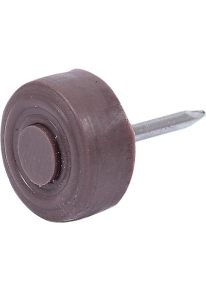 Çivili Masa Zemin Plastik Ayak Kahve 25'li Çap 16 mm