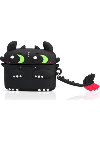 Freebuds Se 2 Için Kılıf Figürlü Silikon Crtn-Fgr-Tthlss [freebuds Se 2 ile Uyumlu Kılıf - Dark Silver]