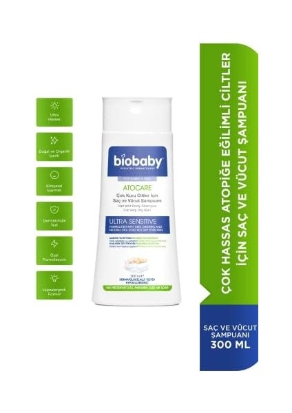 Biobaby Atopik Ciltler Için Şampuan 300 ml modelleri