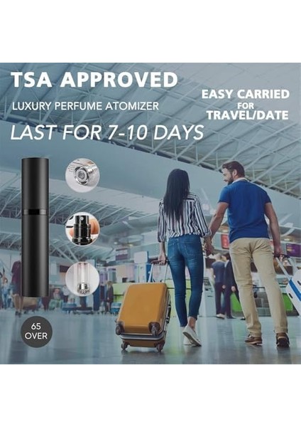 Xspring Dolum Parfüm Şişeleri, Seyahat Atomizer Mini Püskürtme, 5ml Ince Sis Parfüm Dispanseri, Taşınabilir Yeniden Doldurulabilir Koku Pompası Kutusu, Seyahat ve Dışarı Çıkma Için (Gül Altını) modelleri